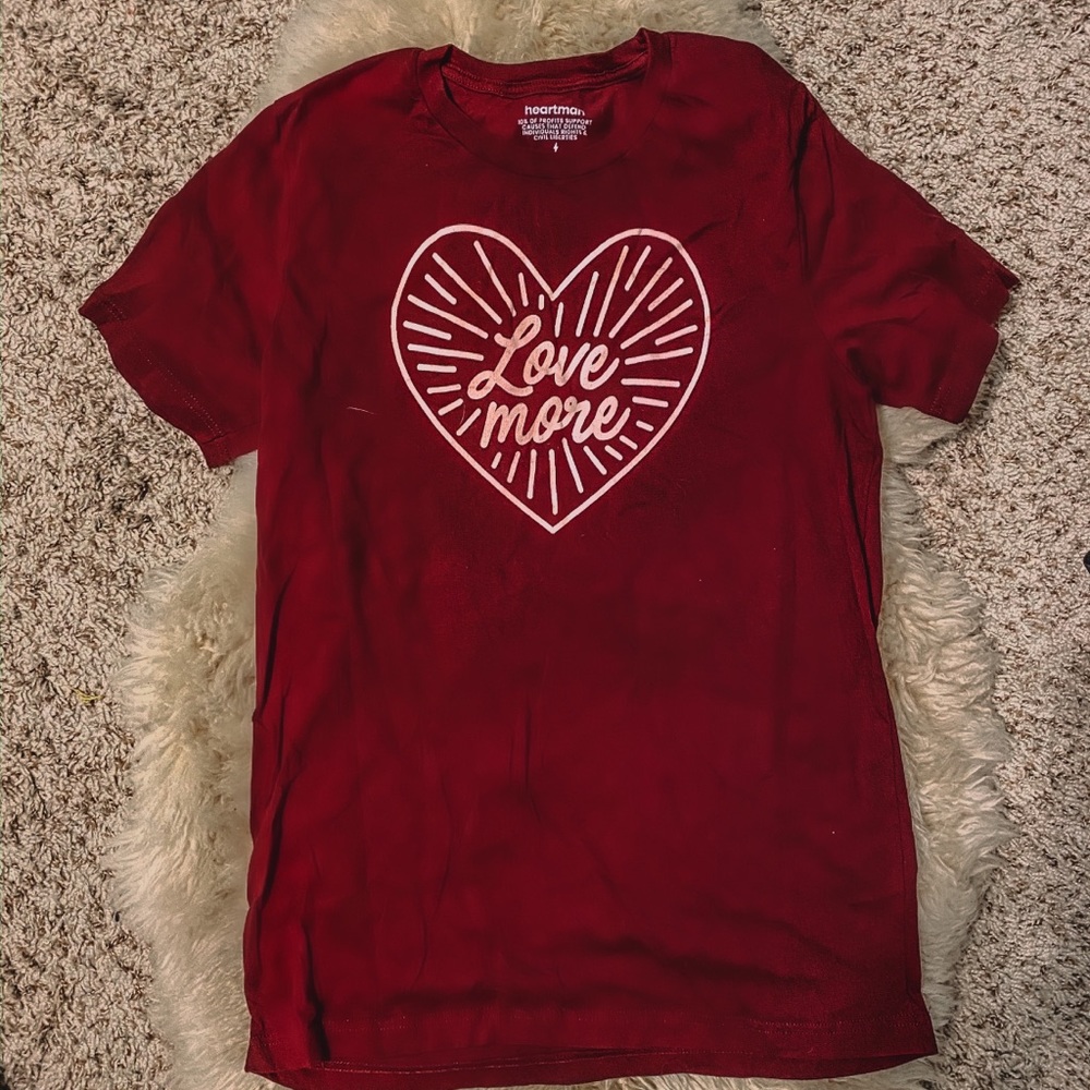 LOVE MORE tee. Perfect for Galentines!